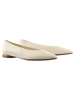 Högl Leder-Ballerinas in Creme