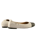 Högl Leder-Ballerinas in Schwarz/ Creme