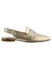 Högl Leder-Slingballerinas in Gold