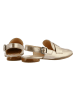 Högl Leder-Slingballerinas in Gold