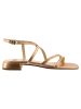 Högl Leren sandalen goudkleurig