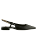 Högl Leder-Slingballerinas in Schwarz