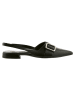 Högl Leder-Slingballerinas in Schwarz