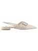 Högl Leder-Slingballerinas in Creme