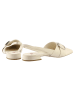Högl Leder-Slingballerinas in Creme