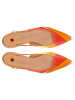 Högl Leren slingballerina's rood/oranje