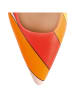Högl Leren slingballerina's rood/oranje