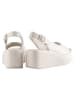 Högl Leder-Keilsandaletten in Creme