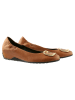 Högl Leder-Keilballerinas in Hellbraun