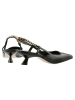 Högl Leder-Slingpumps in Schwarz