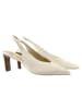 Högl Leder-Slingpumps in Creme