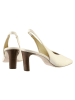 Högl Leder-Slingpumps in Creme
