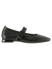 Högl Leder-Ballerinas in Schwarz