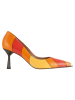 Högl Leder-Pumps in Orange/ Rot/ Gelb