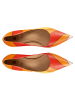 Högl Leder-Pumps in Orange/ Rot/ Gelb