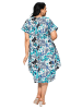 Aller Simplement Kleid in Weiß/ Blau