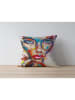 ABERTO DESIGN Kussenhoes beige/lichtblauw
