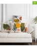 ABERTO DESIGN 4-delige set: kussenhoezen wit/kaki