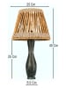 ABERTO DESIGN Tafellamp beige/zwart - (H)45 x Ø 25 cm