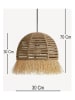 ABERTO DESIGN Lampa wisząca w kolorze beżowym - wys. 70 x Ø 30 cm