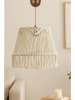 ABERTO DESIGN Lampa wisząca w kolorze kremowym - wys. 57 x Ø 30 cm