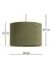 ABERTO DESIGN Lampa wisząca w kolorze zielonym - wys. 60 x Ø 30 cm