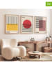 ABERTO DESIGN 3er-Set: Gerahmte Kunstdrucke