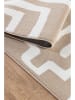 ABERTO DESIGN Kurzflor-Teppich in Beige/ Creme