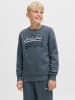 JACK & JONES Junior Sweatshirt "Logo" in Blau/ Grau