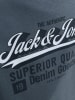 JACK & JONES Junior Sweatshirt "Logo" in Blau/ Grau