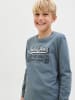 JACK & JONES Junior Longsleeve "Logo" blauw/grijs