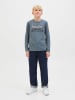 JACK & JONES Junior Longsleeve "Logo" blauw/grijs