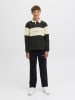 JACK & JONES Junior Koszulka polo "Bro" w kolorze czarno-beżowym