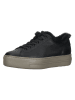 Paul Green Leder-Sneakers  in Schwarz