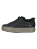 Paul Green Leder-Sneakers  in Schwarz