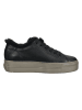 Paul Green Leder-Sneakers  in Schwarz