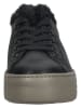 Paul Green Leder-Sneakers  in Schwarz