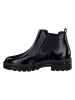 Paul Green Leder-Chelsea-Boots in Schwarz