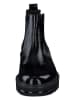 Paul Green Leder-Chelsea-Boots in Schwarz