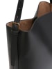 Marc O´Polo Leder-Schultertasche in Schwarz