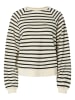 Pieces Sweatshirt "Greta" in Schwarz/Creme