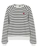 Pieces Sweatshirt "Greta" in Schwarz/ Weiß