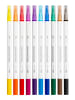 Faber-Castell Flamastry (10 szt.) "Duo Fineliner"