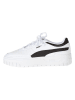 Puma Leder-Sneakers "Cali Dream V2" in Weiß/ Schwarz
