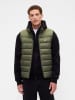 GAP Doorgestikte bodywarmer kaki