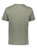 GAP 2er-Set: Shirts in Khaki/ Weiß