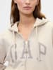 GAP Sweatjacke in Beige