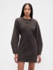GAP Sweatkleid in Braun