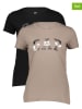 GAP 2er-Set: Shirts in Schwarz/ Beige