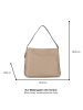 Tom Tailor Schultertasche in Beige - (B)34 x (H)28 x (T)10 cm